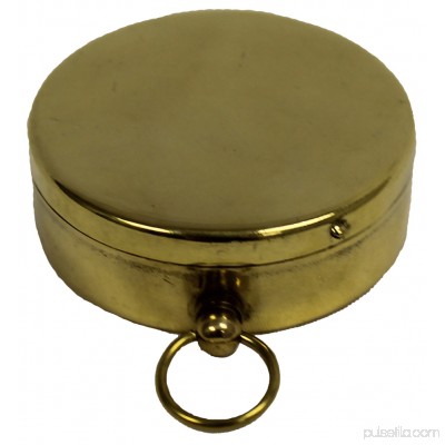 BRASS HIKING COMPASS - Pocket Compasses - CAMPING SCOUT